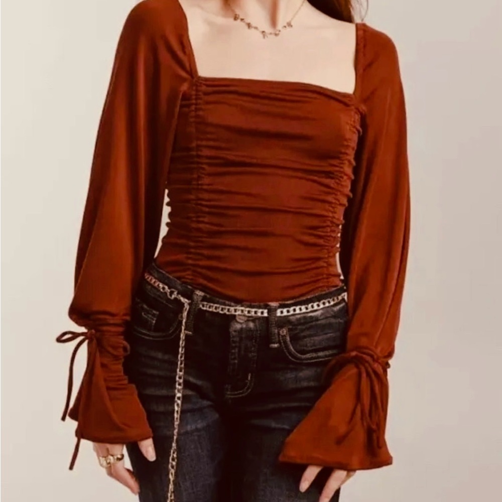 NWT FREE PEOPLE Thong Bodysuit Top Size Small